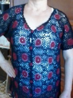 BLUSA "NOCHE DE VINO"